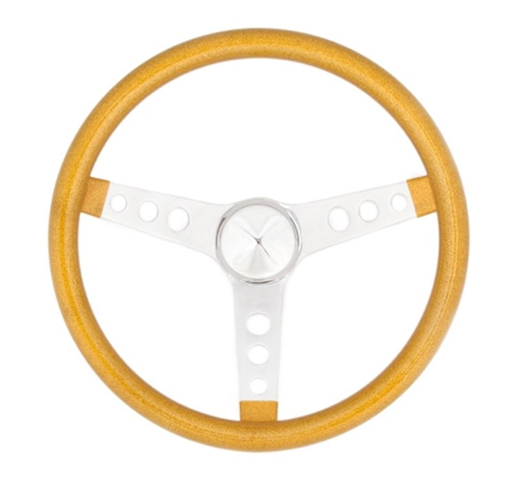 Metal Flake Steering Wheel Gold Metal Flake Vinyl Grip