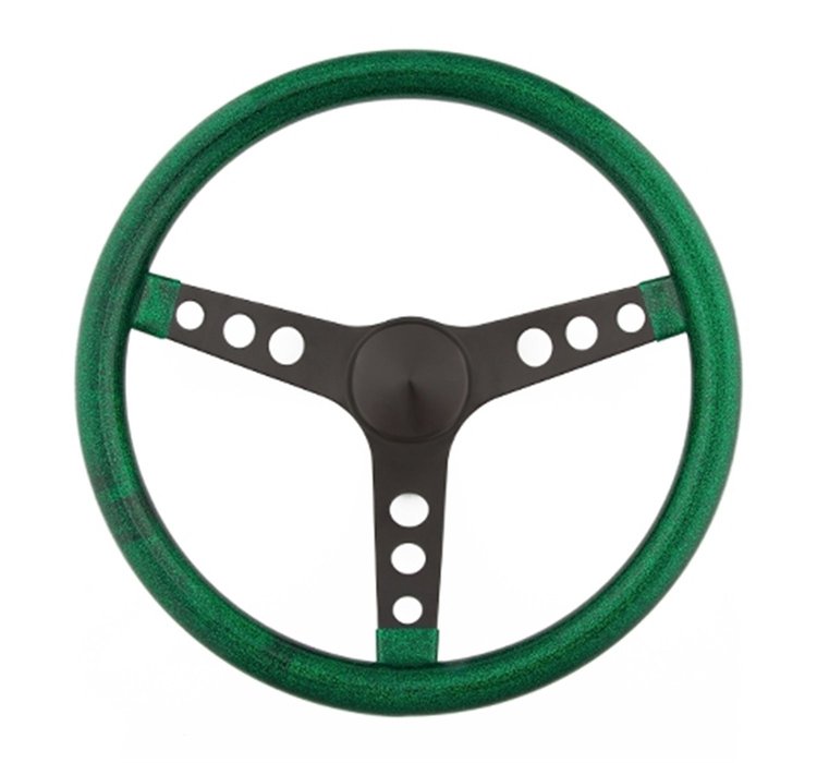 Metal Flake Steering Wheel Green Metal Flake Vinyl Grip