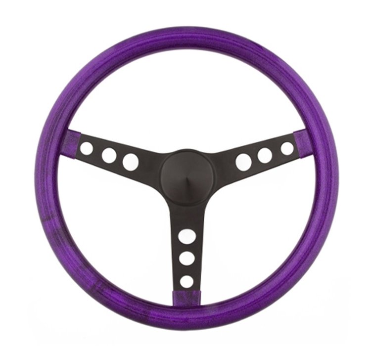 Metal Flake Steering Wheel Purple Metal Flake Vinyl Grip