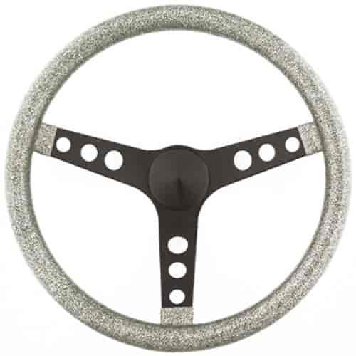 Metal Flake Steering Wheel Silver Metal Flake Vinyl Grip