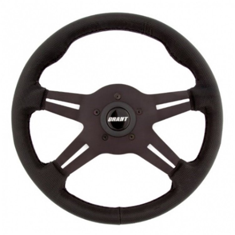 Gripper Series Steering Wheel Black Split 4-Spoke Design