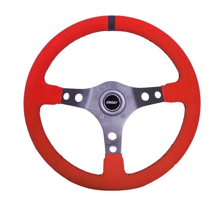 8515 Steering Wheel, Race Red Ultrasuede Wheel
