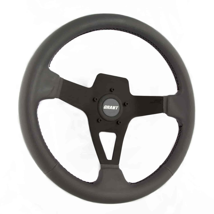 Edge Series Grey Vinyl Steering Wheel