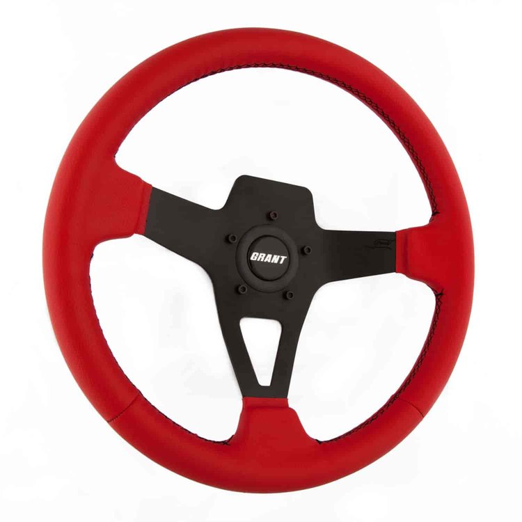 Edge Series Red Vinyl Steering Wheel
