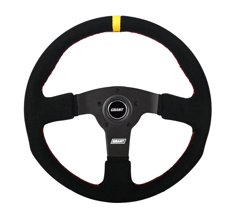 Suede Series Steering Wheel Black Anodized