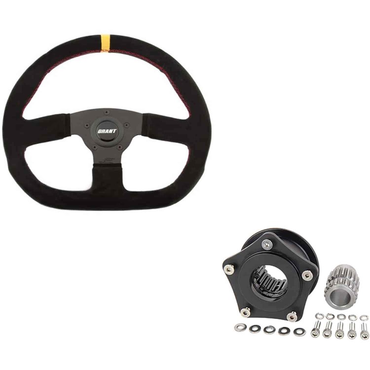 Suede Series Steering Wheel and Quick Release Kit
