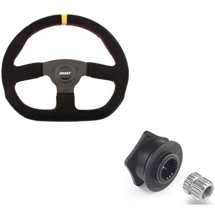 Suede Series Steering Wheel and Quick Release Kit