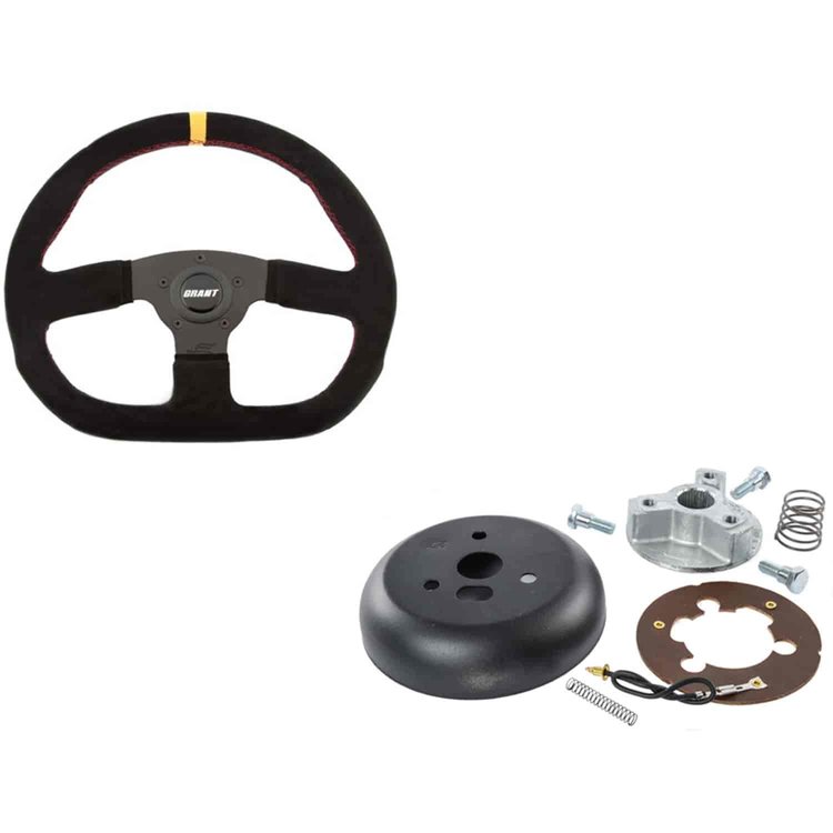 Suede Series Steering Wheel and Installation Kit