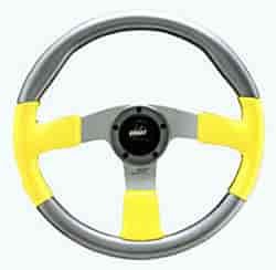 14" Silver/Yellow Grip