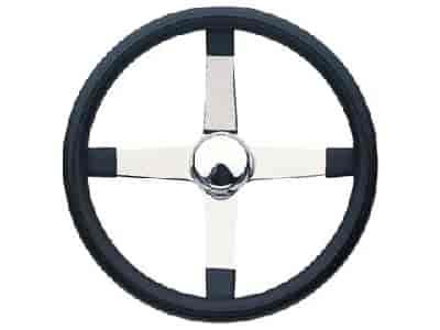 Steel Performance Steering Wheel Polished Four Spoke