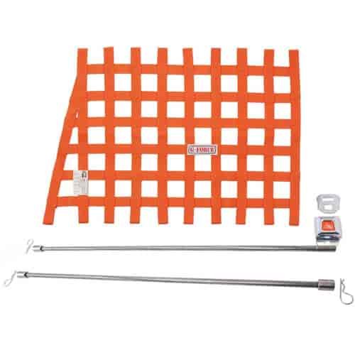 Orange Angle Ribbon Window Net Kit Includes Ribbon Window Net
