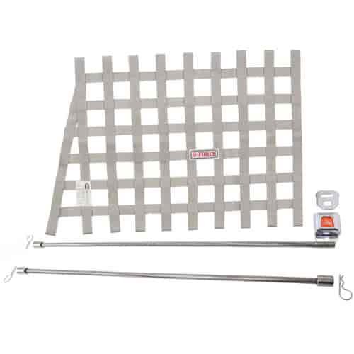 Silver Angle Ribbon Window Net Kit Includes: Ribbon Window Net