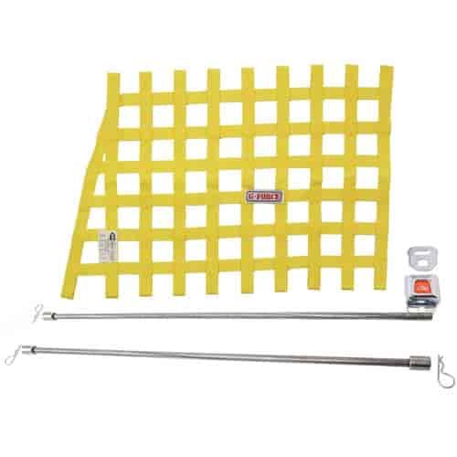 Yellow Angle Ribbon Window Net Kit Includes: Ribbon Window Net