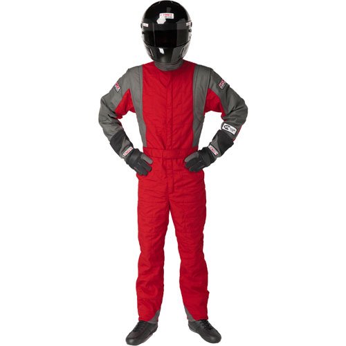 GF745 One-Piece Suit Red/Gray