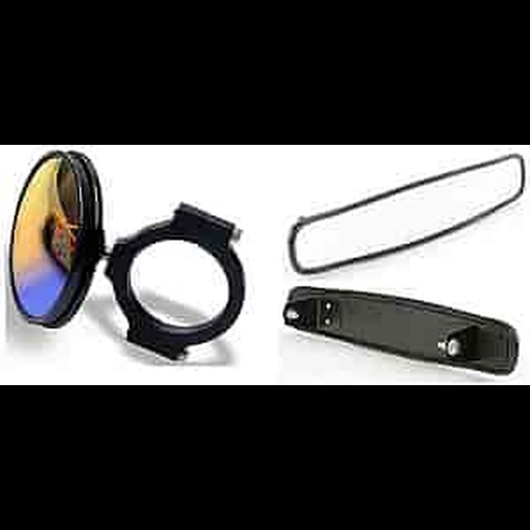 Rear View & Side Mirror Kit 13-7/8" x 2-3/4" Rear View Mirror