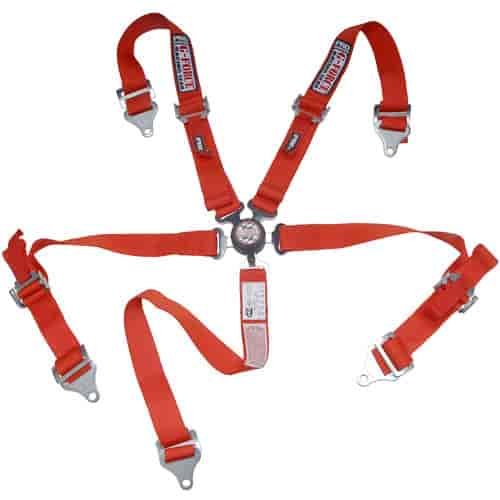 Pro Series Camlock 5-Point Safety Harness Pull-Up Lap Belt
