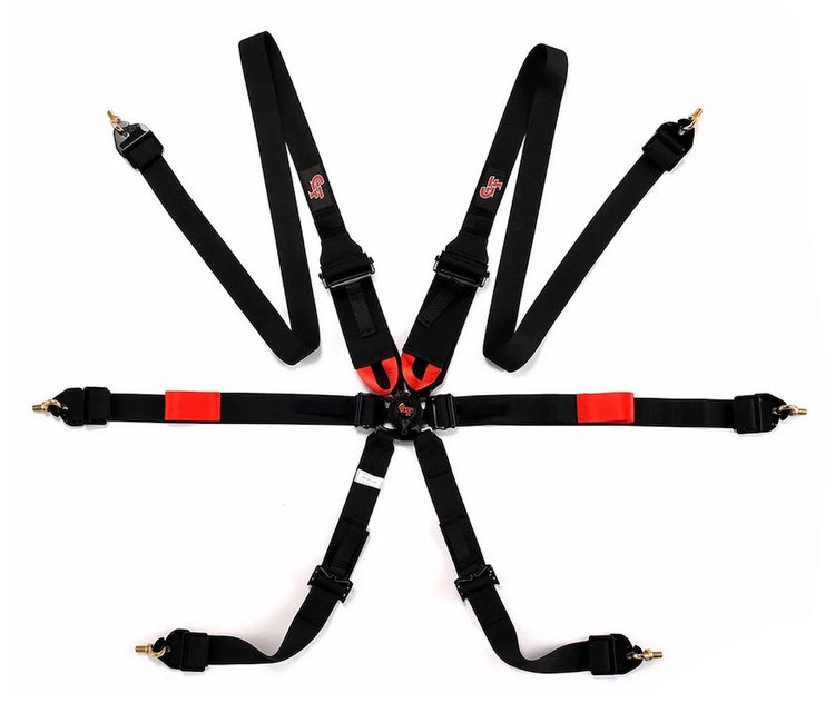 7623BK30 Endurance 3+2 Pull-Down FIA Harness [Black]