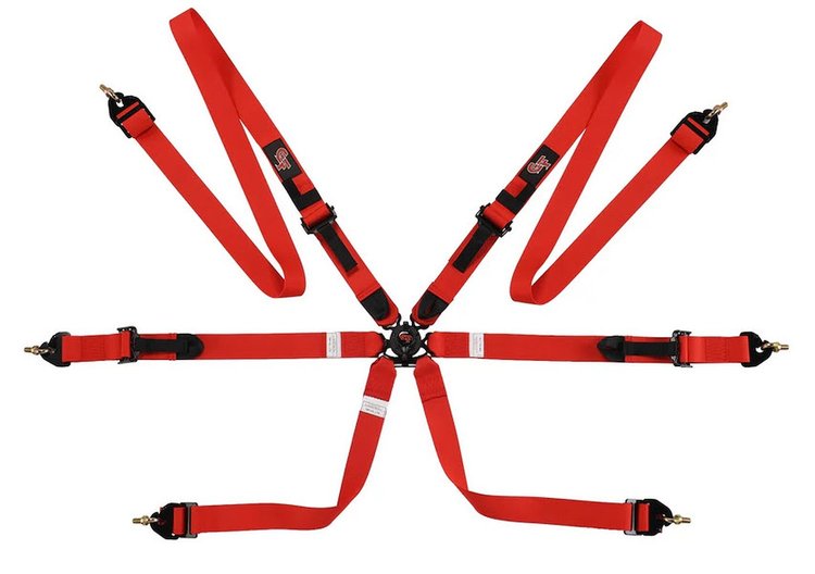 7624RD30 Endurance 2 Pull-Up FIA Harness [Red]