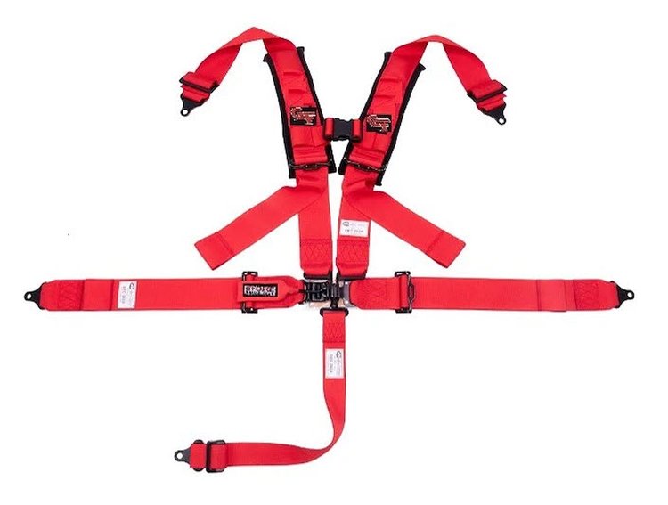 9220RD Latch & Link 5-Point UTV Harness 3 in. [Red]