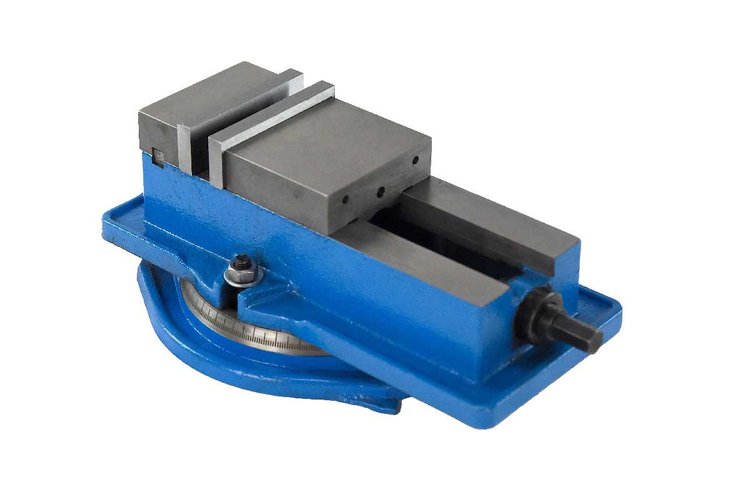 GF-PV-4 4 in. High-Precision Milling Vise w/ Swivel Base
