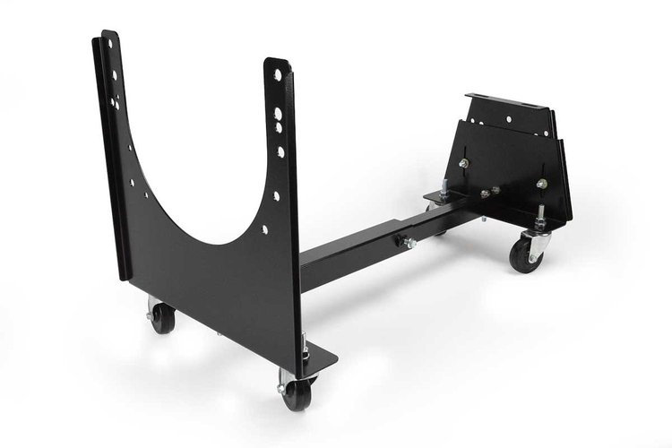 GF-TSA-W-BLK Universal Transmission Dolly and Stand, Fits Various GM, Ford, and Dodge Transmissions [Black Powder-Coated]