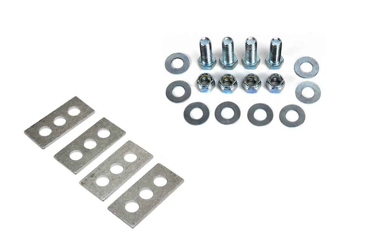 GF-RC-A-BOLTKIT Transmission Crossmember Hardware Kit w/ Shims
