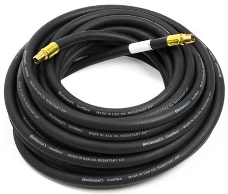 12187 Black Rubber Air Hose 25 ft. x 3/8 in.