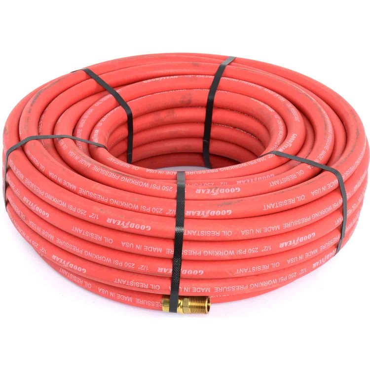 Red Rubber Air Hose 1/2"