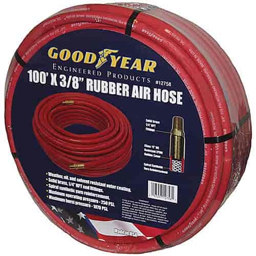 Red Rubber Air Hose 3/8"