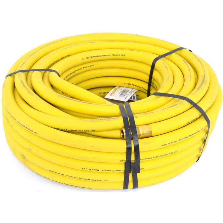 Yellow Rubber Air Hose 1/2"