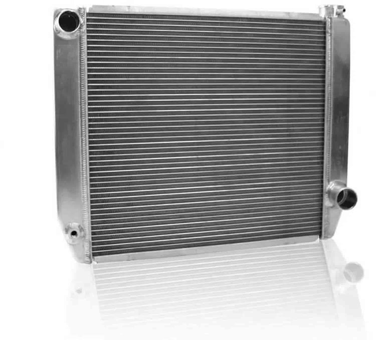 MegaCool Universal Fit Radiator Single Pass Crossflow Design 24" x 19" with Straight Outlet