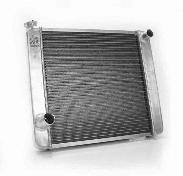 MegaCool Universal Fit Radiator Single Pass Crossflow Design 22" x 19" with Straight Outlet