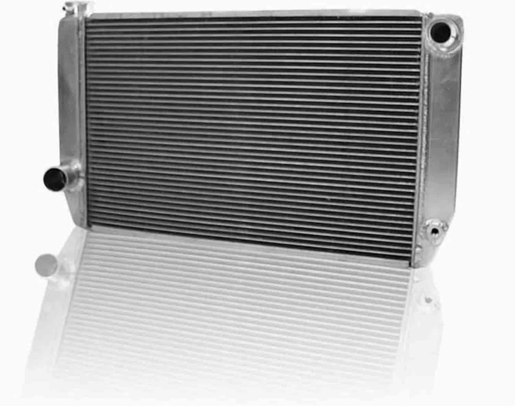 MegaCool Universal Fit Radiator Single Pass Crossflow Design 27.50" x 15.50" with 16AN Inlet
