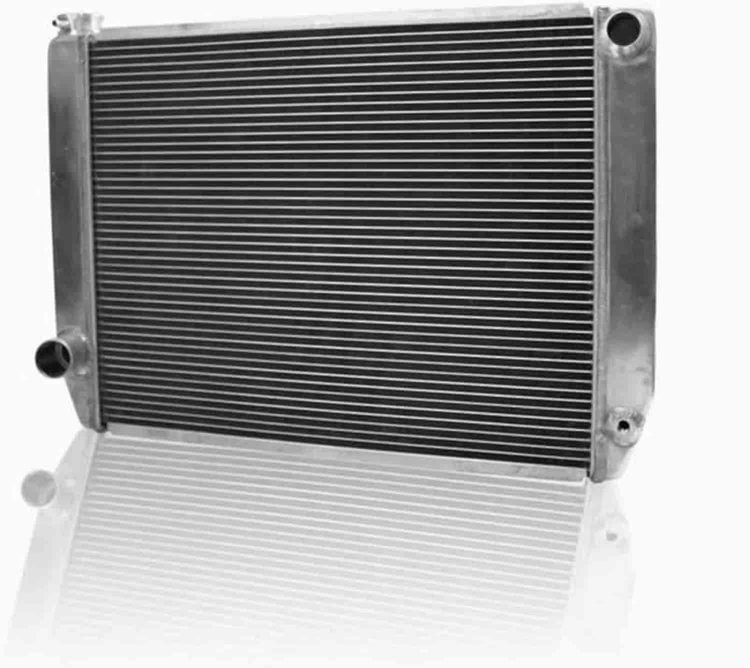 MegaCool Universal Fit Radiator Single Pass Crossflow Design 27.50" x 19" with 16AN Inlet