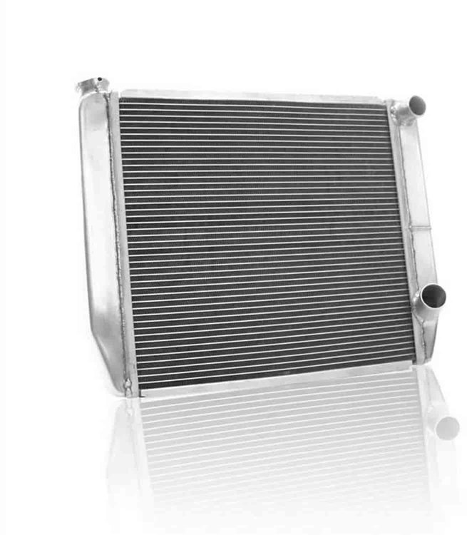 MegaCool Universal Fit Radiator Dual Pass Crossflow Design 22" x 19" with Straight Outlet