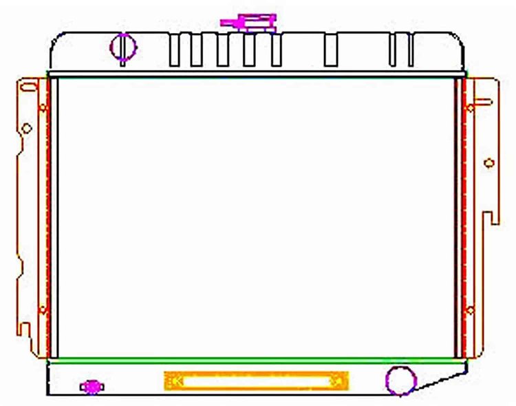 ExactFit Radiator for 1970-1973 Chrysler B Body Charger/Coronet/Road Runner/Satellite with Small Block