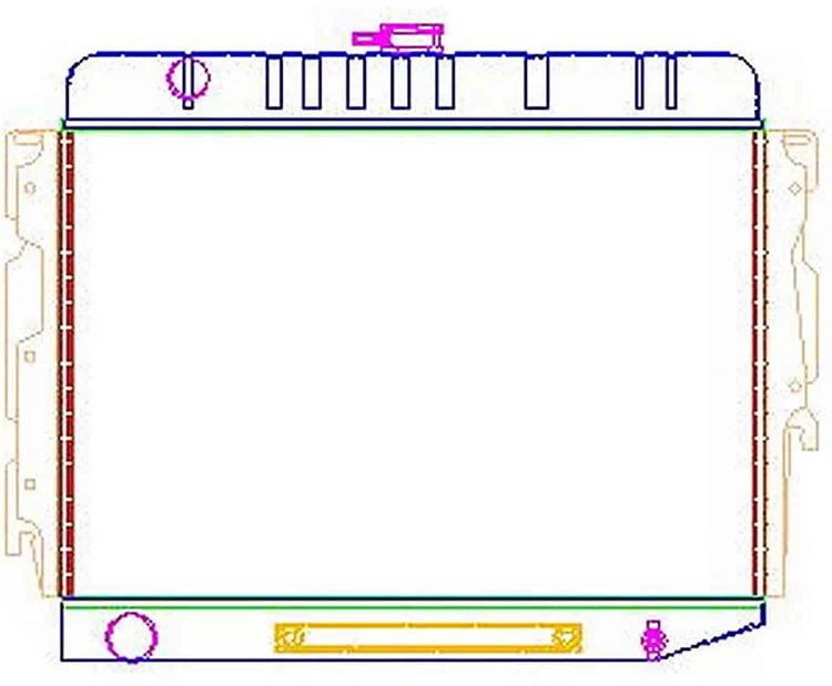 ExactFit Radiator for 1966-1969 Chrysler B Body Belvedere/Satellite/Coronet/Charger with Small Block