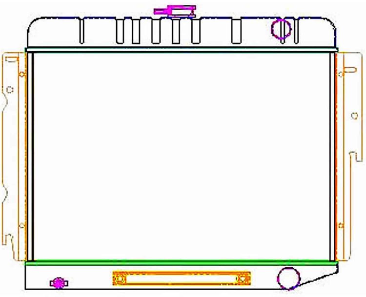 ExactFit Radiator for 1970-1973 Chrysler B Body Charger/Coronet/Road Runner/Satellite with Big Block & A/C