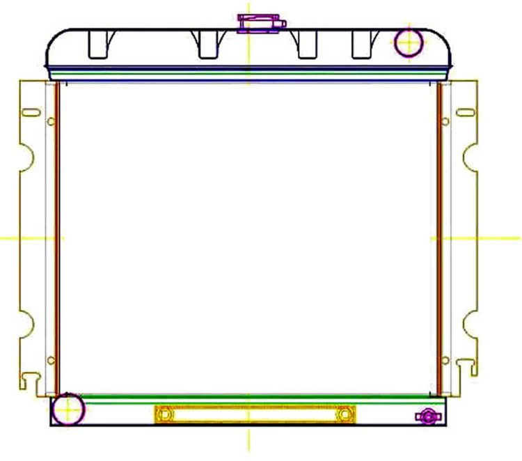 ExactFit Radiator for 1967-1969 Chrysler A Body Barracuda, Dart, Scamp, & Valiant with Big Block