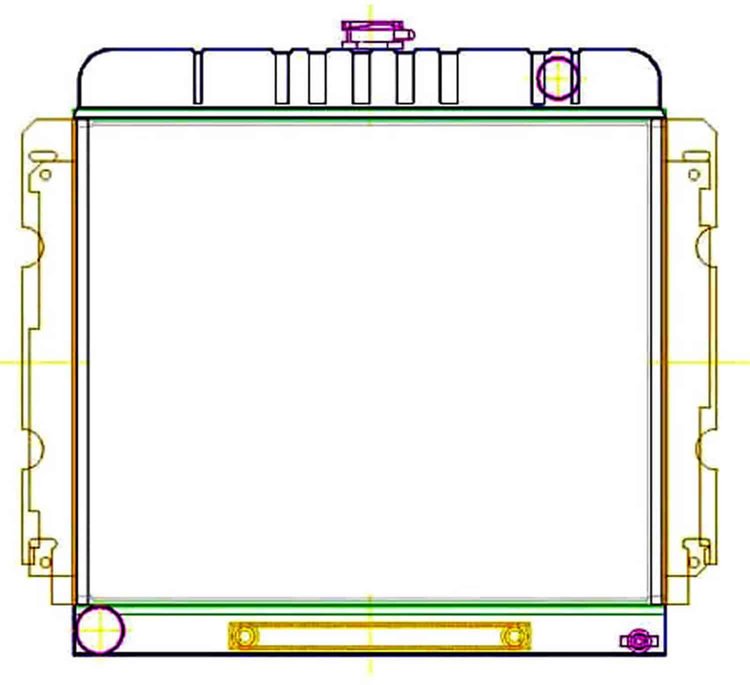 ExactFit Radiator for 1970-1972 Chrysler B & E Body with Small Block