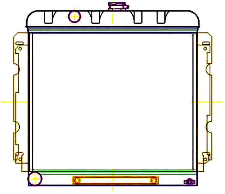 ExactFit Radiator ComboUnit for 1966-1969 Chrysler B Body Belvedere/Satellite/Coronet/Charger with Big Block