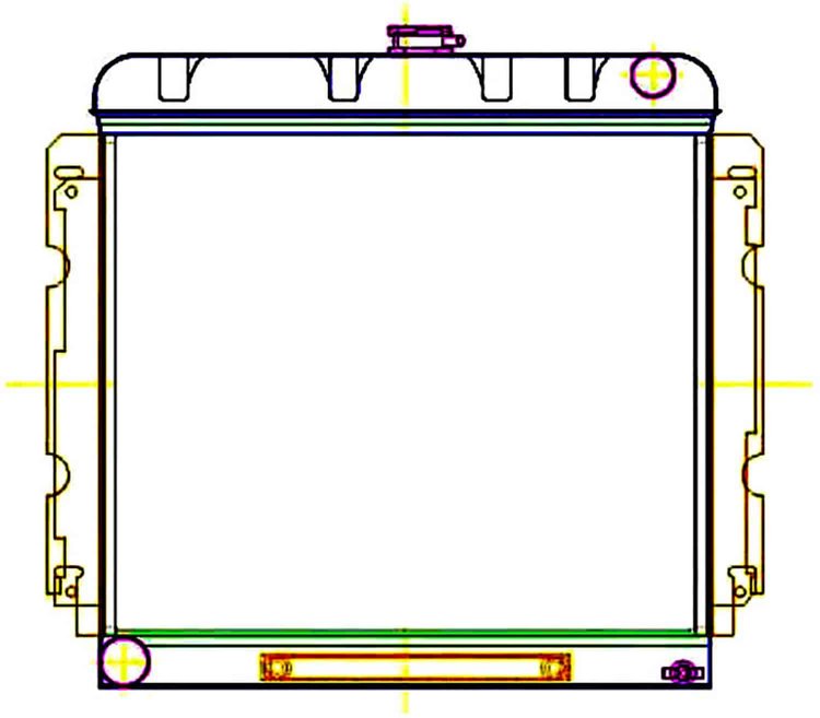 ExactFit Radiator for 1966-1969 Chrysler B Body Belvedere/Satellite/Coronet/Charger with Small Block