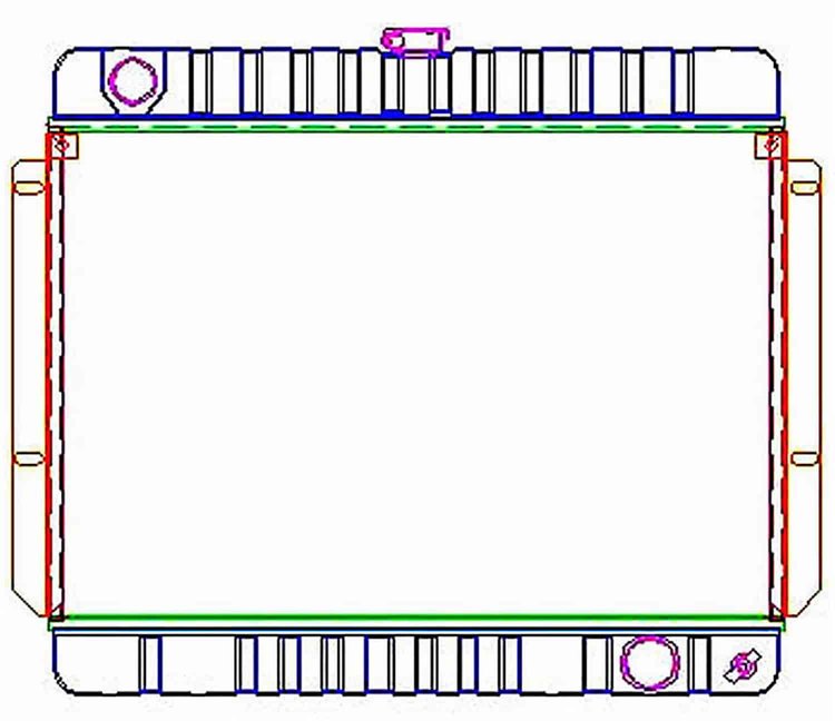 ExactFit Radiator for 1969-1970 Belair/Biscayne/Brookwood/Caprice/Impala/Kingswood/Townsman