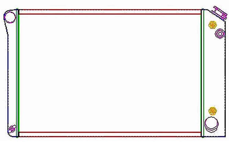 ExactFit Radiator for 1967-1987 Chevy/GMC Pickup Truck, Blazer, Jimmy & Suburban with Small Block Chevy/L6