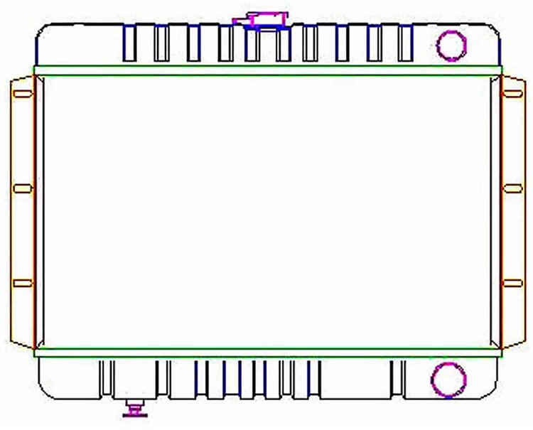 ExactFit Radiator for 1959-1964 Belair/Biscayne/Impala & 1959 El Camino with Transmission Cooler