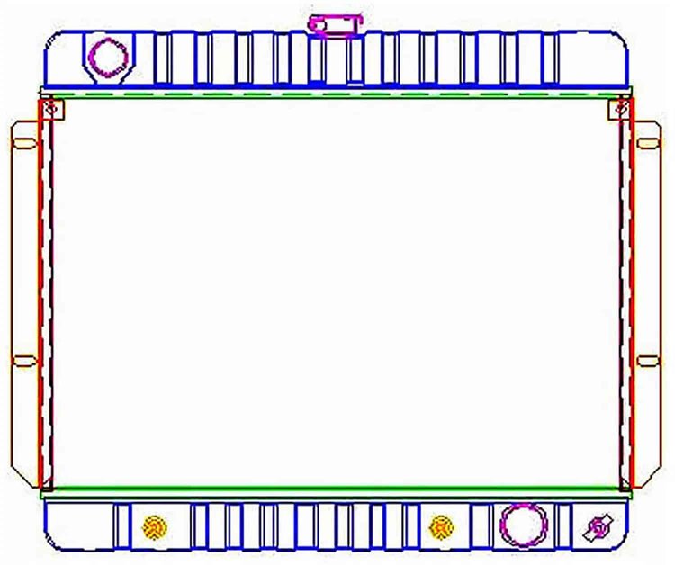 ExactFit Radiator for 1969-1970 Belair/Biscayne/Brookwood/Caprice/Impala/Kingswood/Townsman with Transmission Cooler