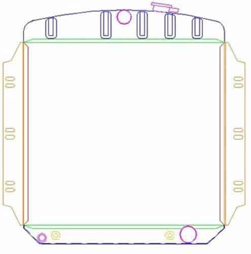 ExactFit Radiator for 1960-1962 Chevy/GMC Pickup Truck & Suburban