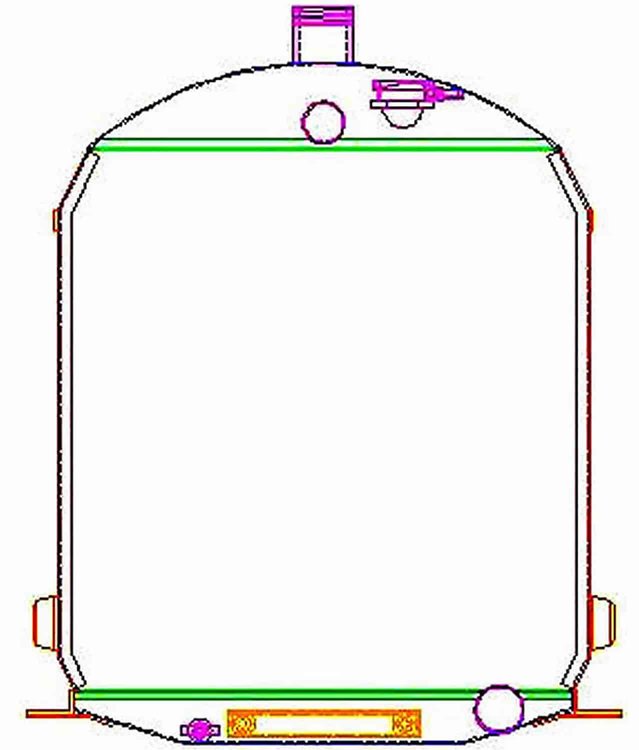 ExactFit Radiator for 1928-1929 Model A with Early GM Engine and Dummy Filler Neck