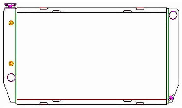 ExactFit Radiator for 1973-1979 Galaxie, LTD & Continental with Late Small Block & Big Block