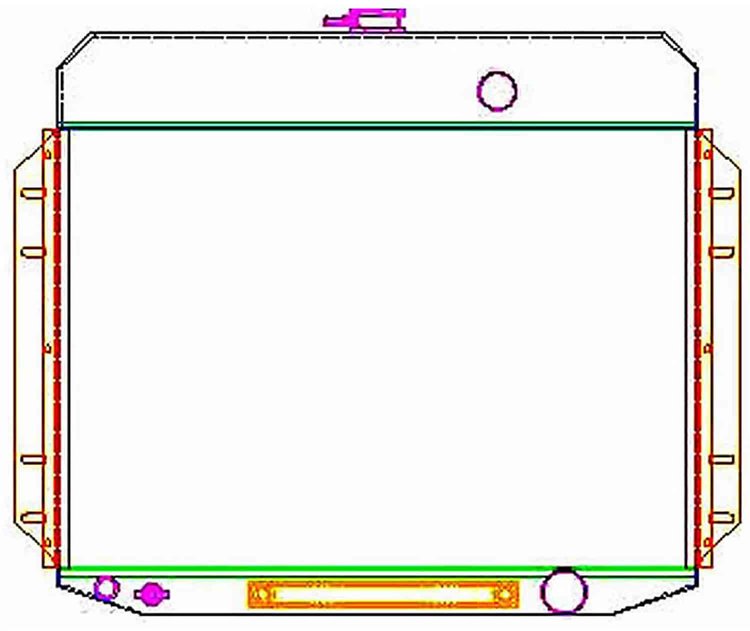 ExactFit Radiator for 1961-1964 Ford Truck with Early Ford Small Block & L6